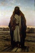 Stefano Ussi La prieghiera nel deserto oil painting